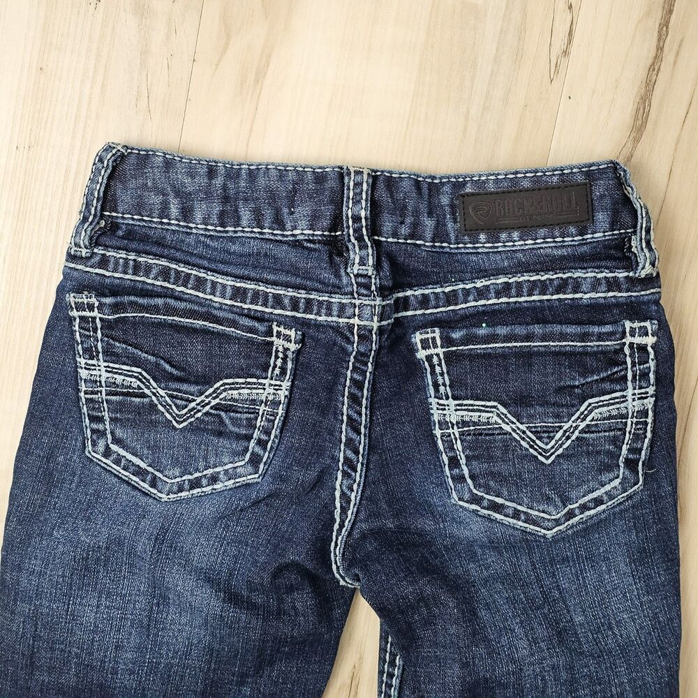 Rock & Roll Cowgirl Girls Bootcut Jeans Size 6 - Picture 4 of 7